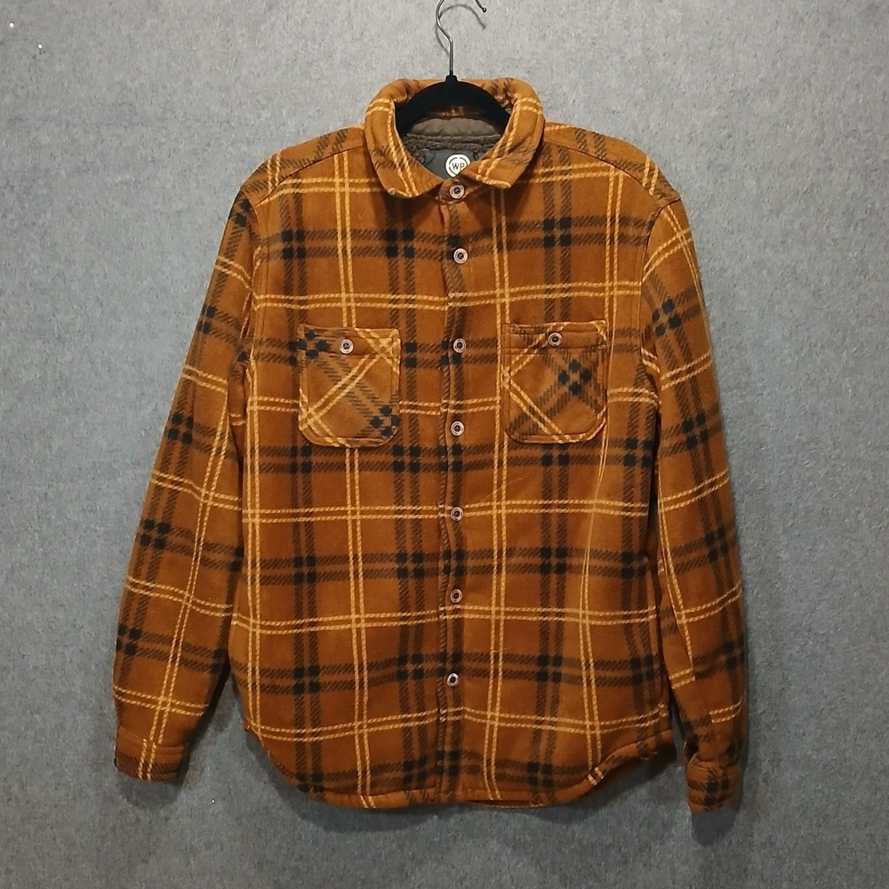 Weatherproof S Plaid Fleece Barn Jacket Sherpa Lined Farm Utility Outdoors
